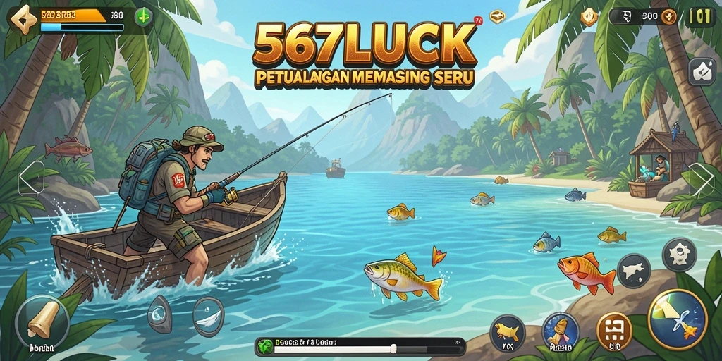 Gameplay asyik menangkap ikan di 567LUCK.