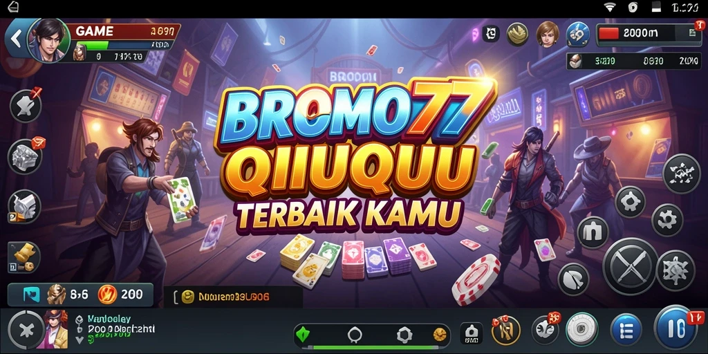 Tampilan gameplay BROMO77 yang menarik dengan elemen QiuQiu.