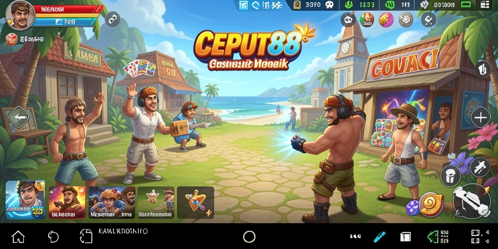 Screenshot utama menunjukkan aksi seru dalam gameplay Casual.