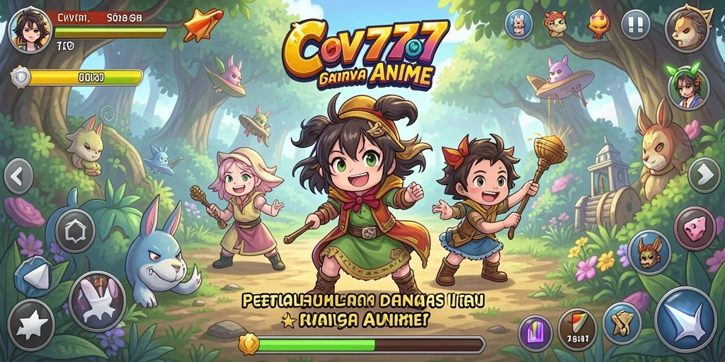 Screenshot gameplay CV777 menampilkan karakter Anime yang dinamis dan aksi seru.