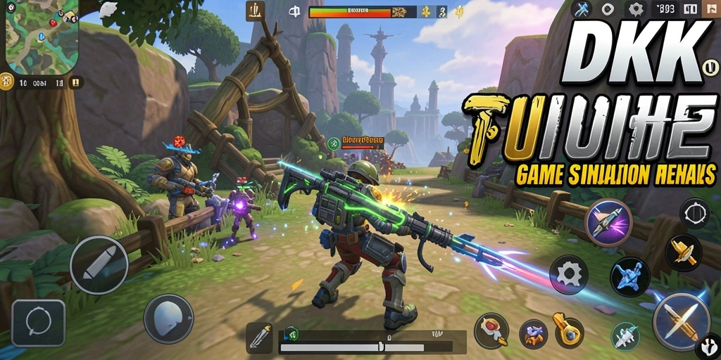 Screenshot utama DKK menunjukkan pengalaman gameplay yang menarik dan interaktif.