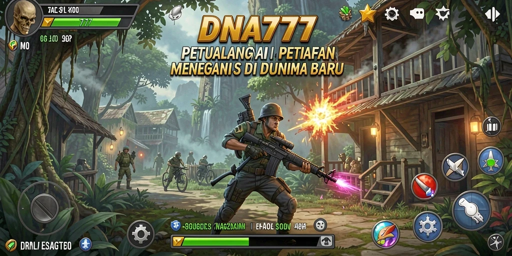 Tampilan menakjubkan dari gameplay petualangan DNA777 yang penuh aksi.