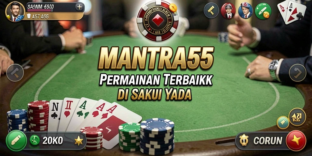 Screenshot gameplay Poker yang seru di MANTRA55.