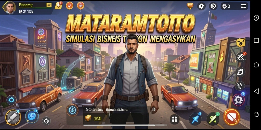 Tampilan gameplay seru dalam MATARAMTOTO dengan berbagai elemen Tycoon.