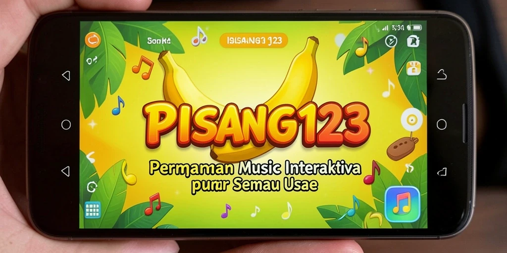 Tampilan gameplay PISANG123 dengan interaksi musik yang menyenangkan.