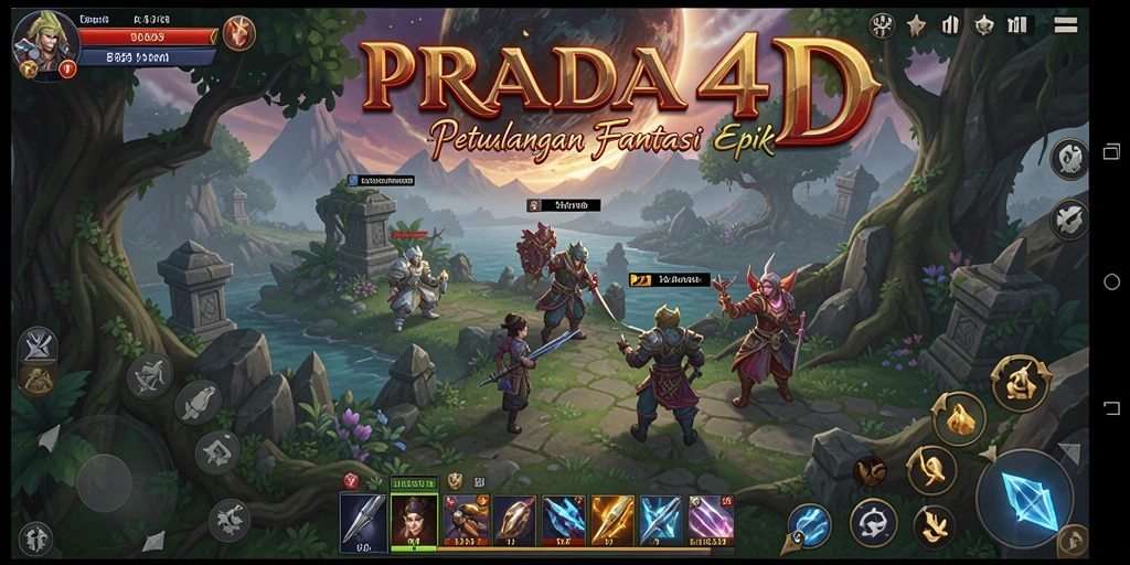 Tampilan menarik gameplay ARPG dalam PRADA4D yang penuh aksi.