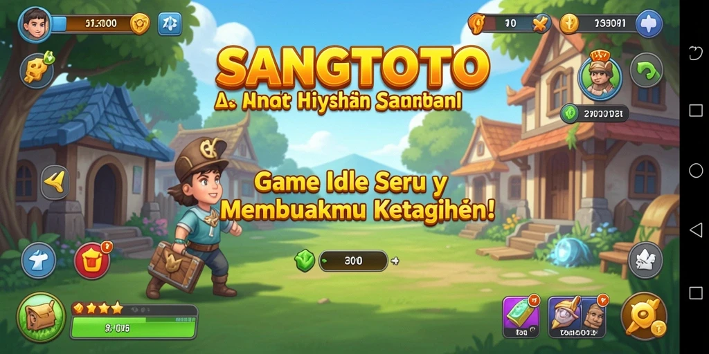 Tangkapan layar menunjukkan gameplay menarik dan karakter unik SANGTOTO.