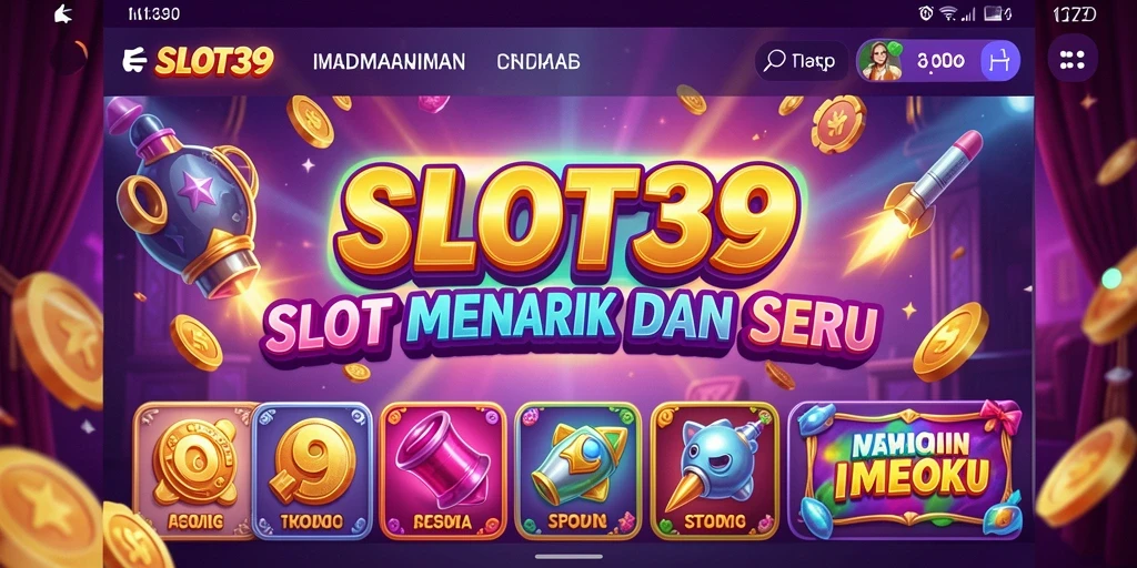 Screenshot utama SLOT39 menunjukkan pengalaman bermain slot yang seru dan menarik.