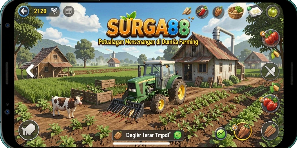 Tampilan visual menarik dari game Farming SURGA88