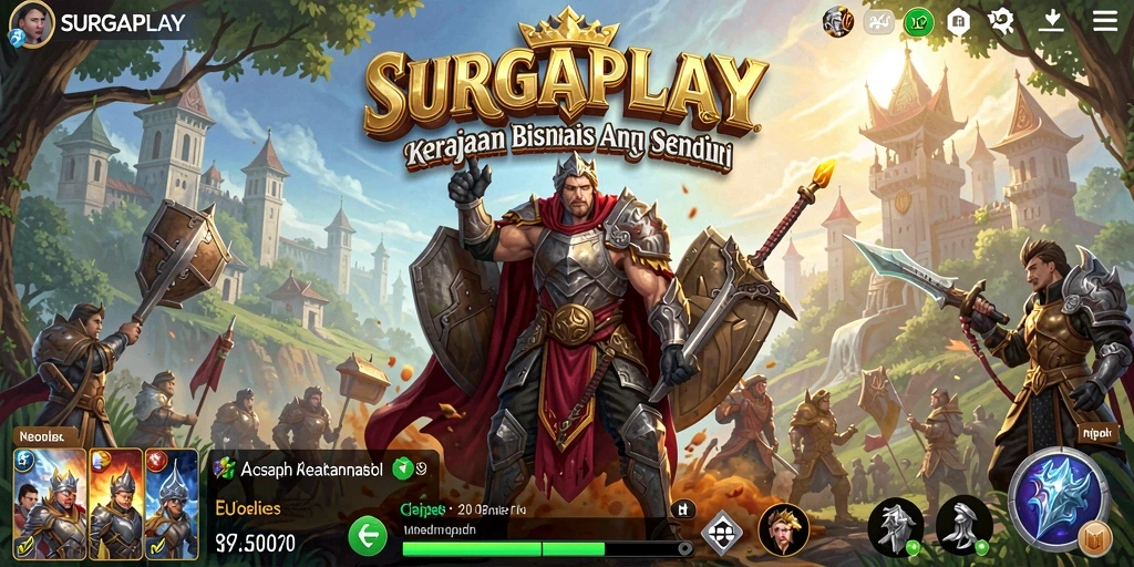 Tampilan gameplay SURGAPLAY yang menarik dengan elemen Tycoon yang menyenangkan.