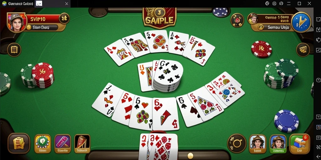 Tampilan menarik dan gameplay Gaple yang seru di SVIP10.