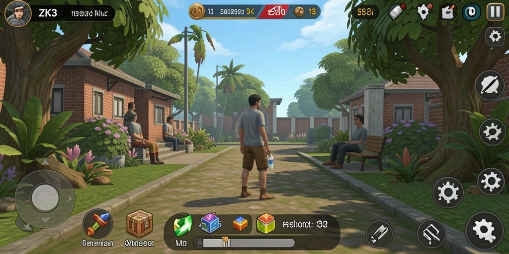 Screenshot gameplay ZK3 menunjukkan keseruan saat bermain.